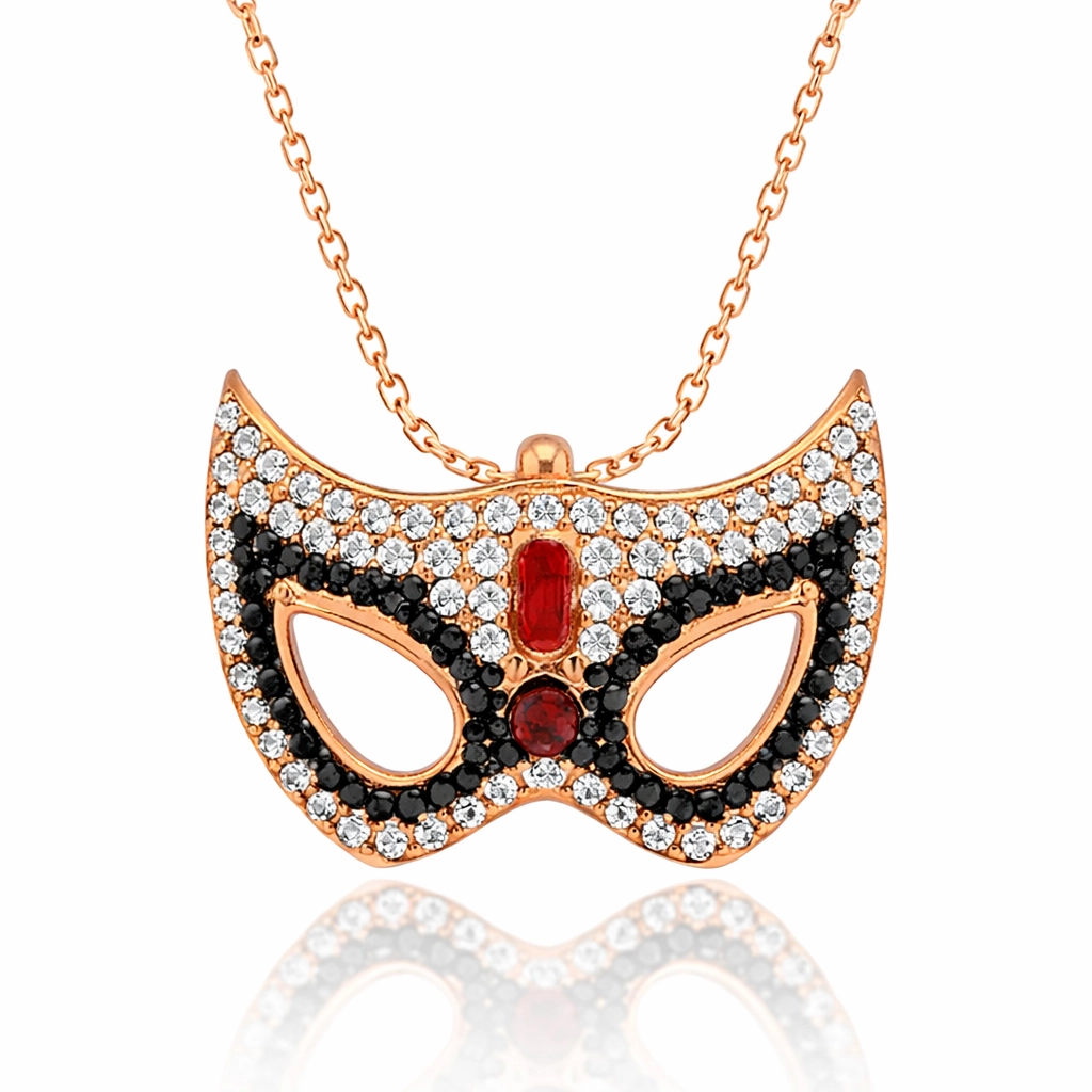 Silver Mask Women’s Necklace