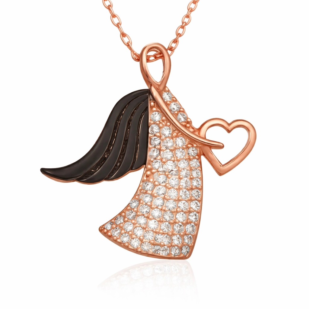Silver Angel Mother Necklace