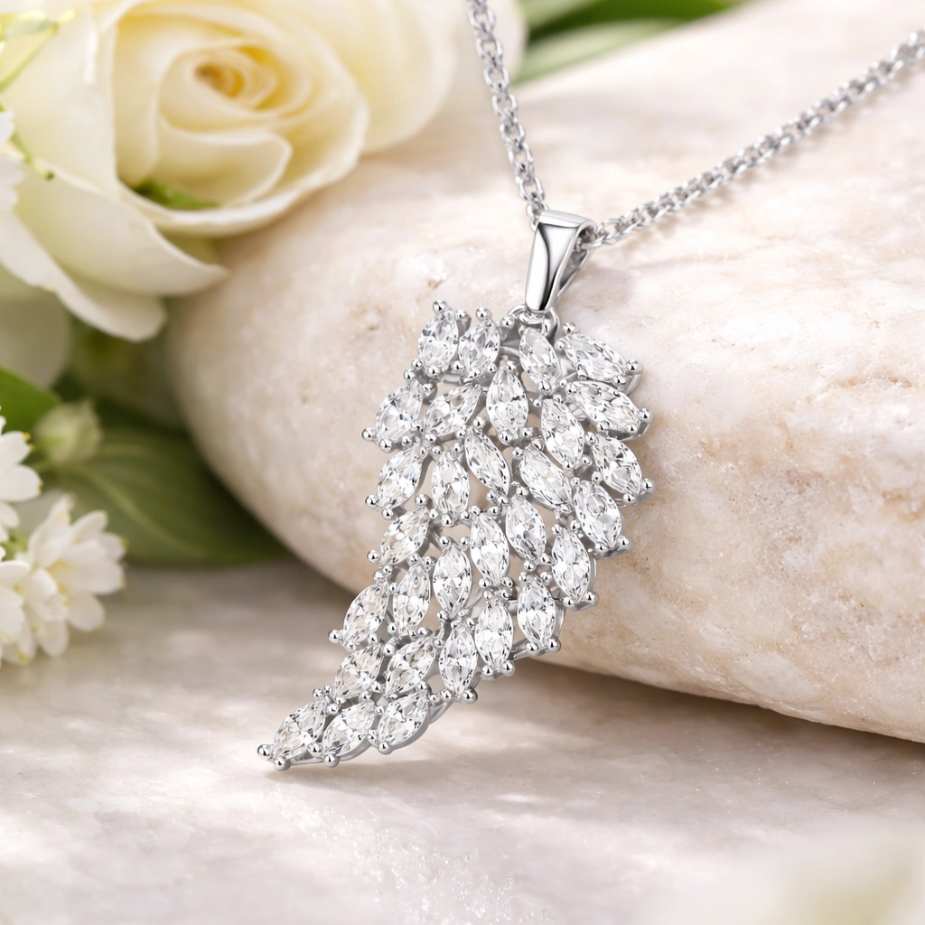 Silver Angel Wing Women’s Necklace
