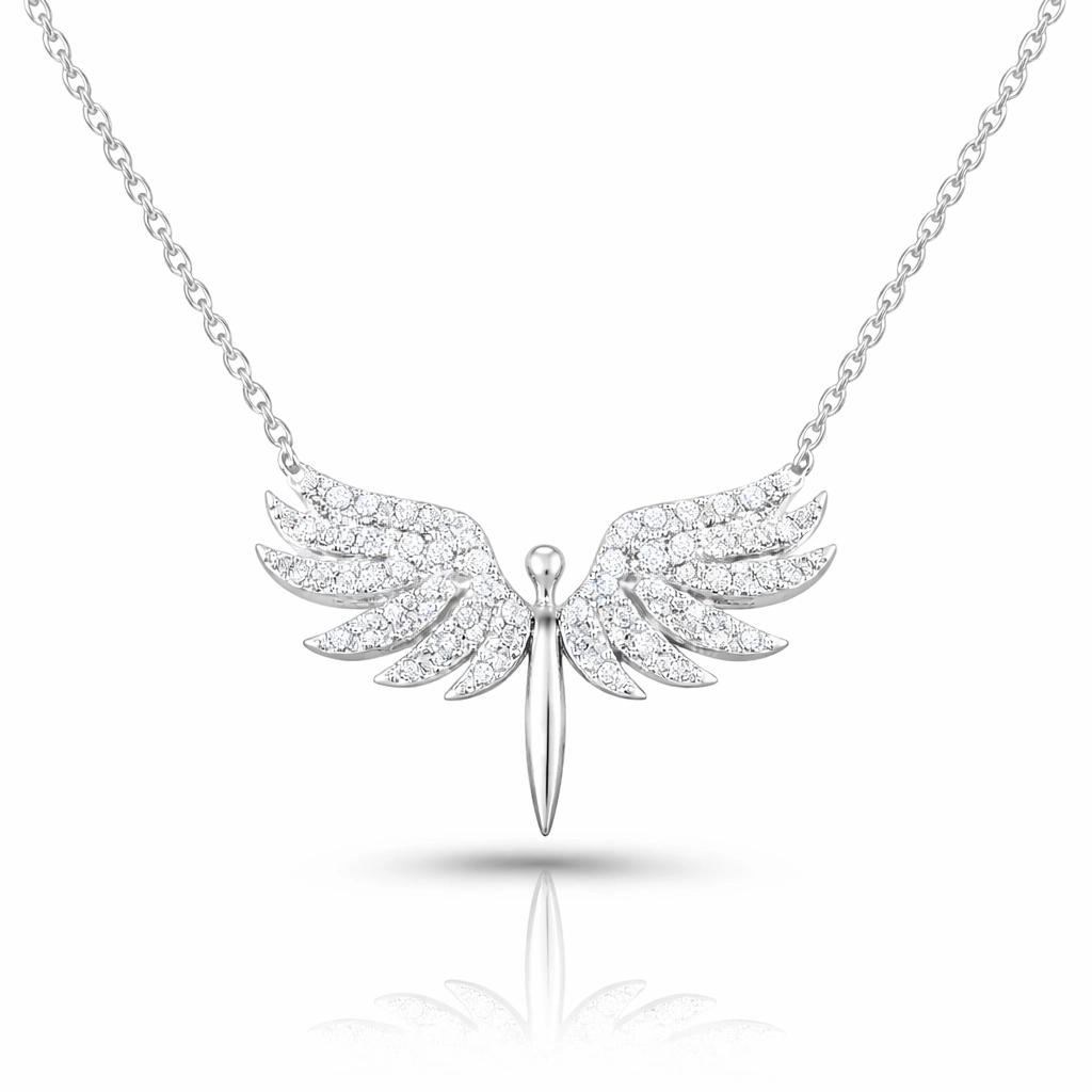 Silver Michael Angel Women’s Necklace