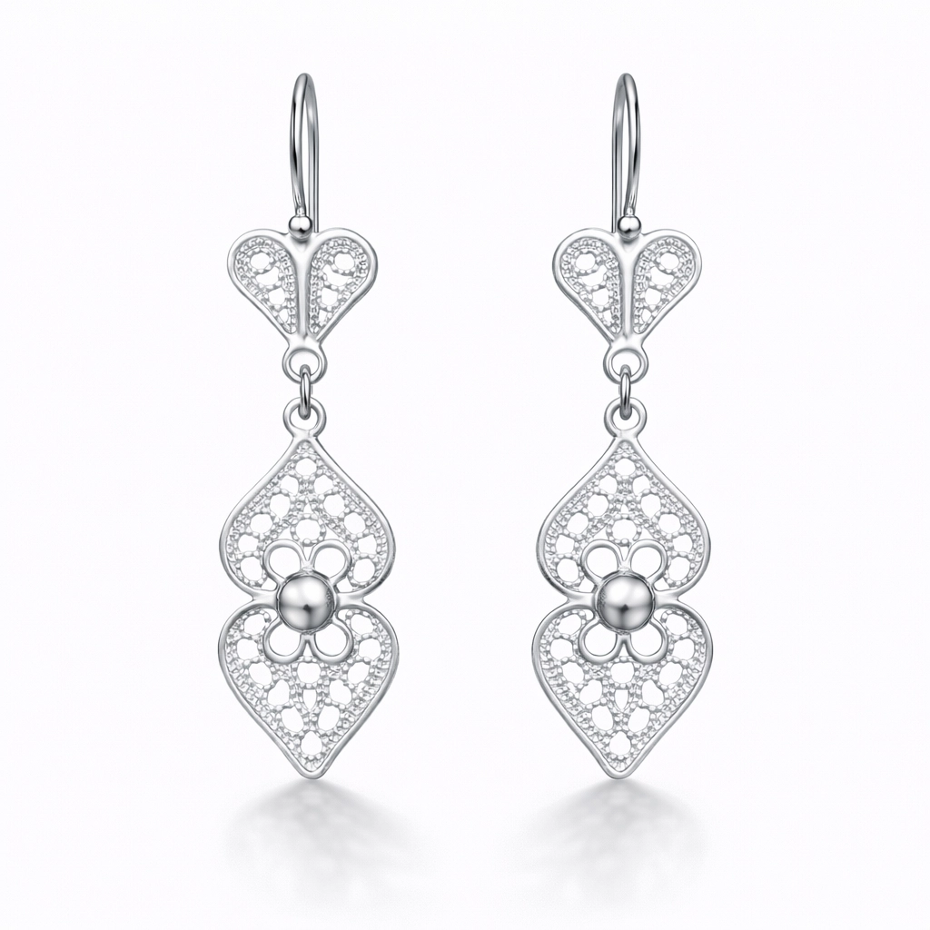 Silver 925 Filigree Earring