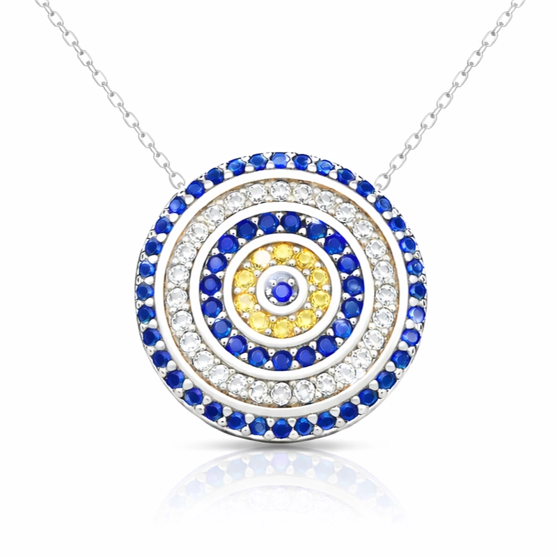 ​Silver Evil Eye Women's Necklace