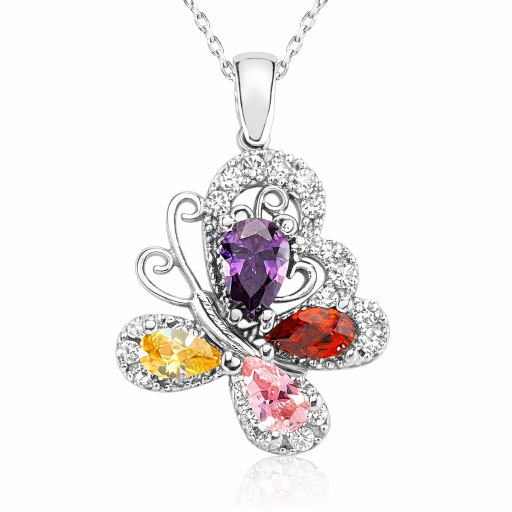 Silver Butterfly Women’s Necklace