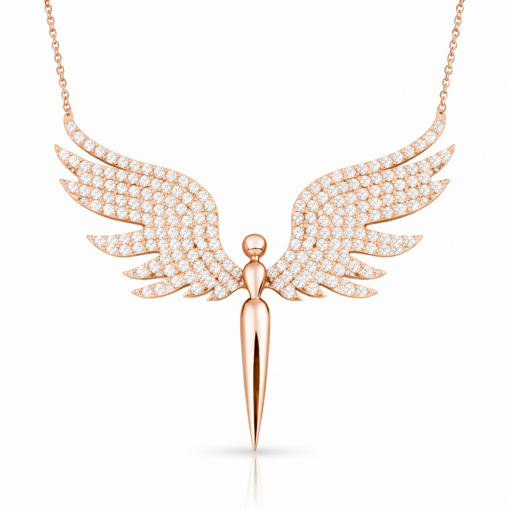 Silver Rose Michael Angel Women’s Necklace