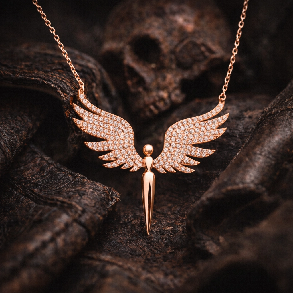 Silver Rose Michael Angel Women’s Necklace