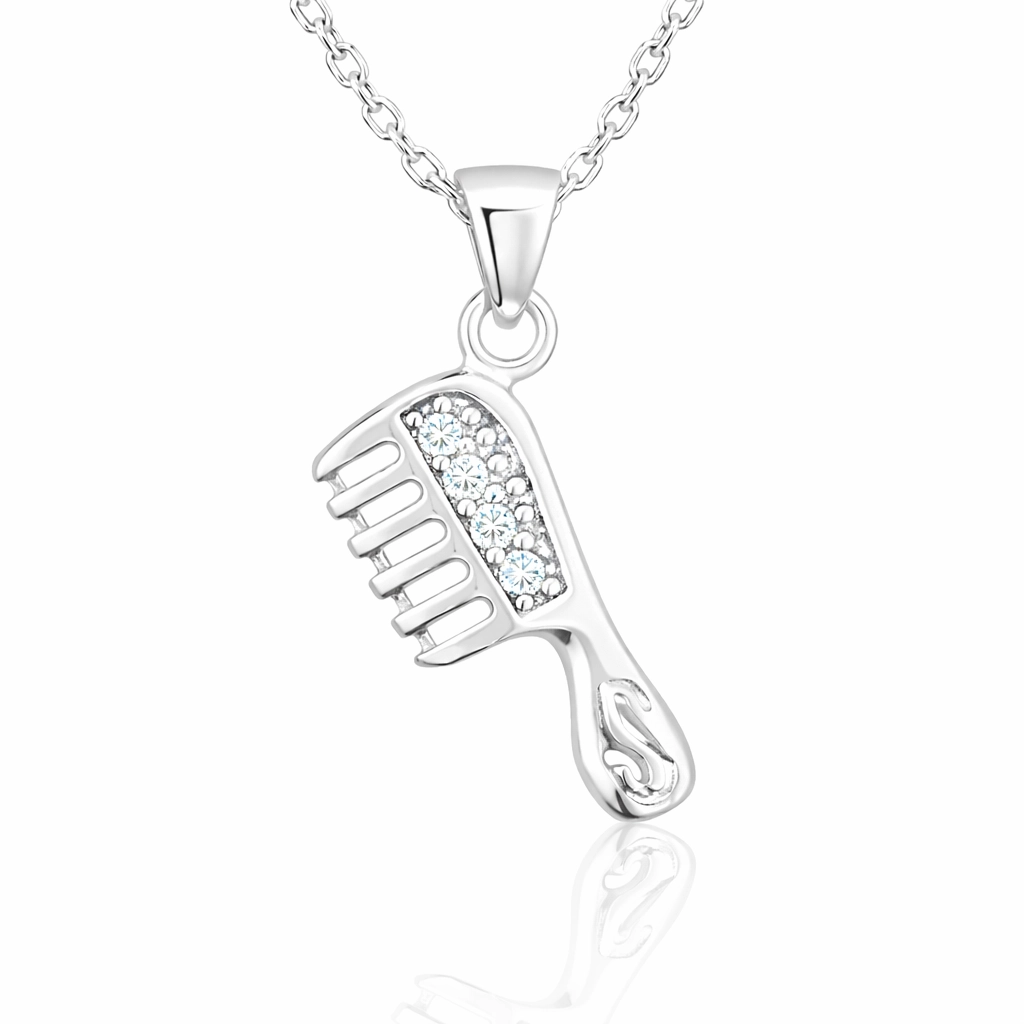 Silver Comb Women’s Necklace