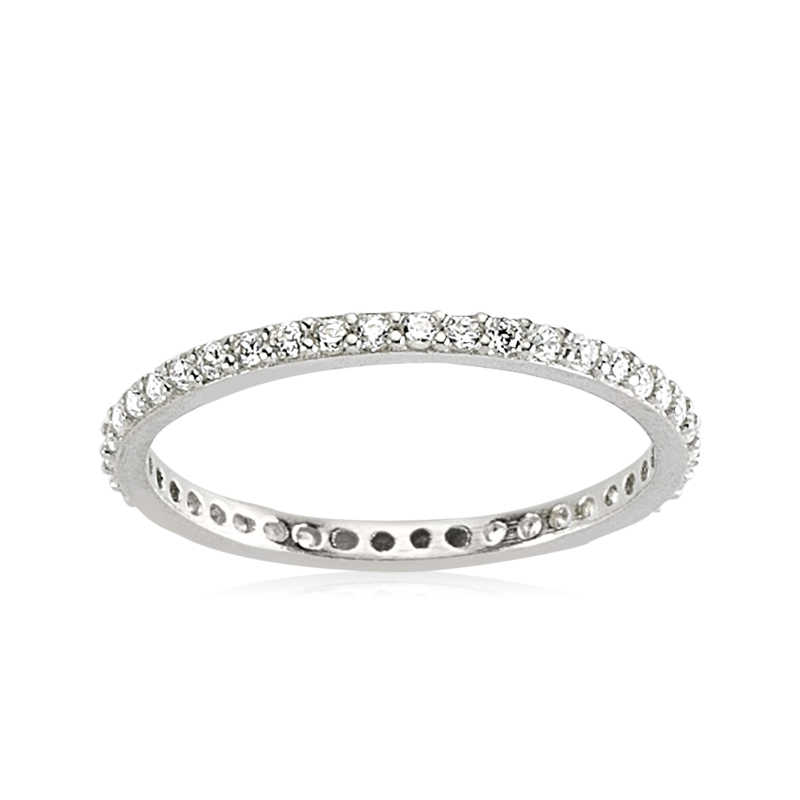 Silver Thin Full Circle Women’s Wedding Ring