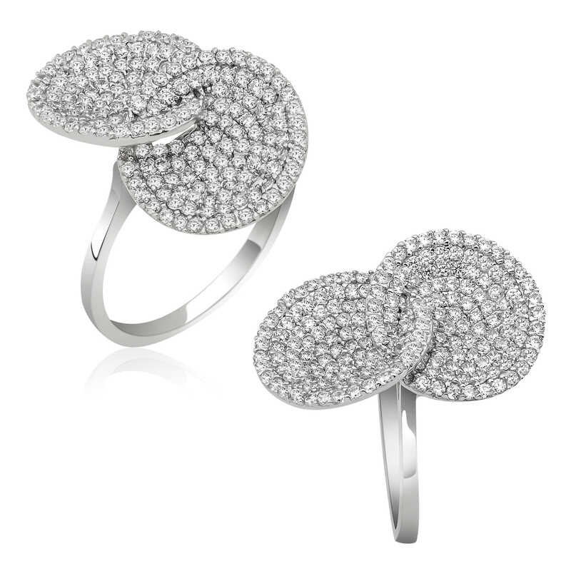 Silver Zircon Stone Women’s Ring