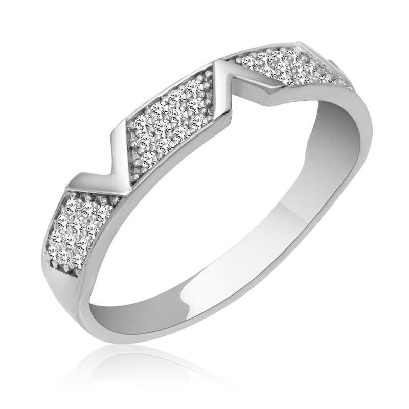 Silver Zircon Stone Women’s Ring