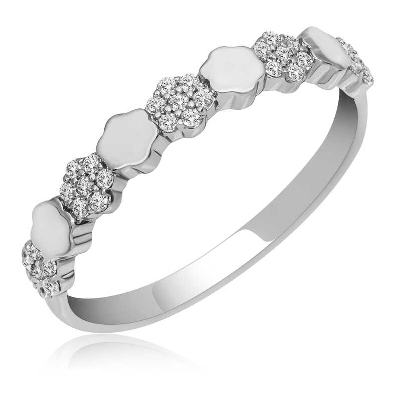 Silver Zircon Stone Women’s Ring