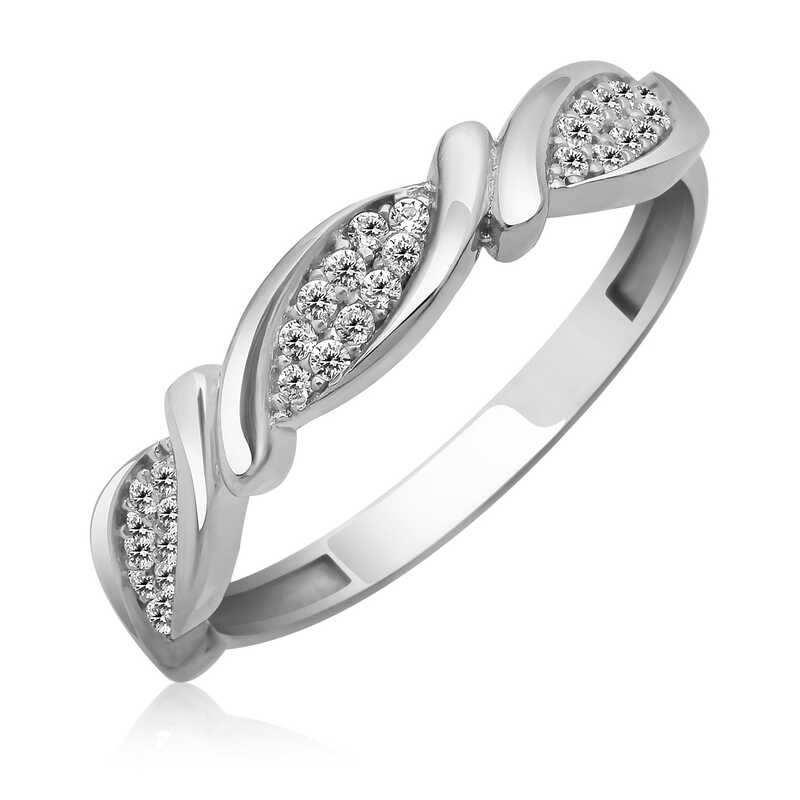 Silver Zircon Stone Women’s Ring