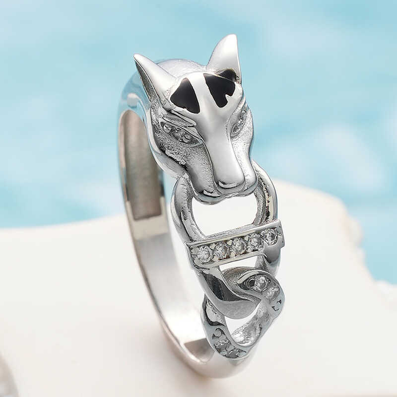 ​Silver Tiger Figured Women's Ring