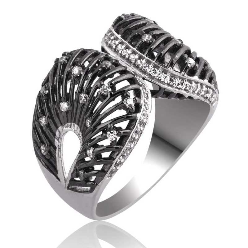 Silver White Stone Women’s Ring