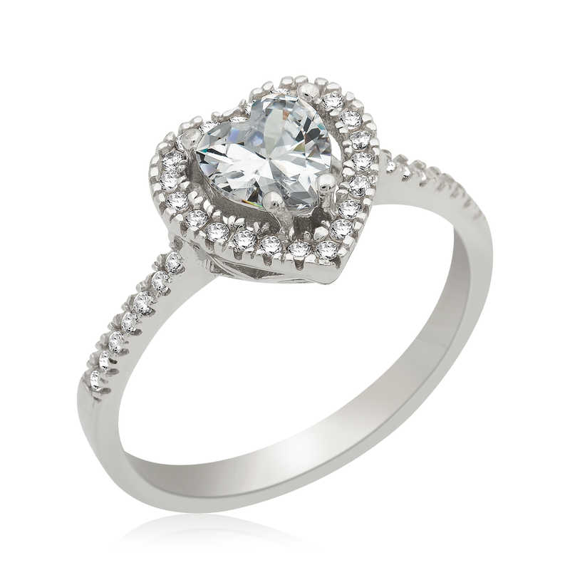 Silver Heart Women’s Ring