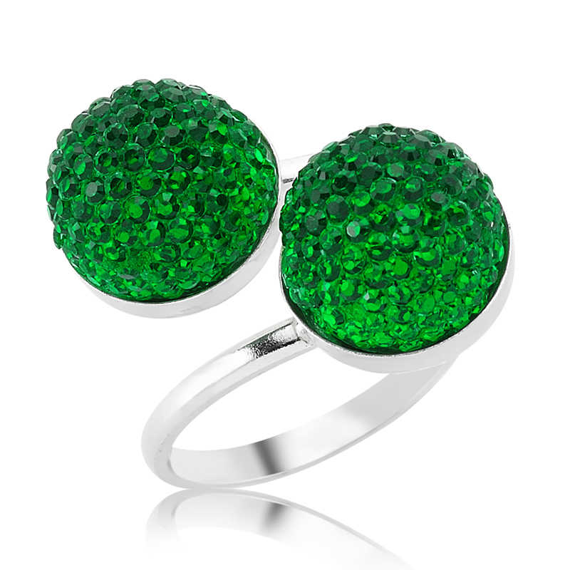 Silver Crystal Stone Women’s Ring