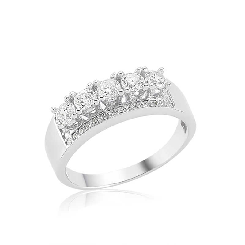 Silver 5 Stone Women’s Ring