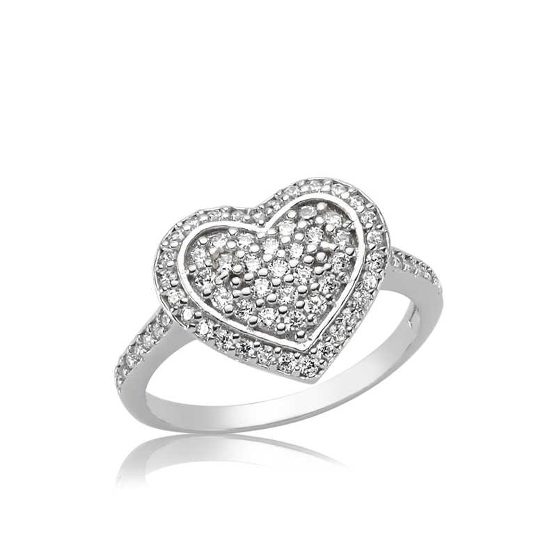 Silver Heart Women’s Ring