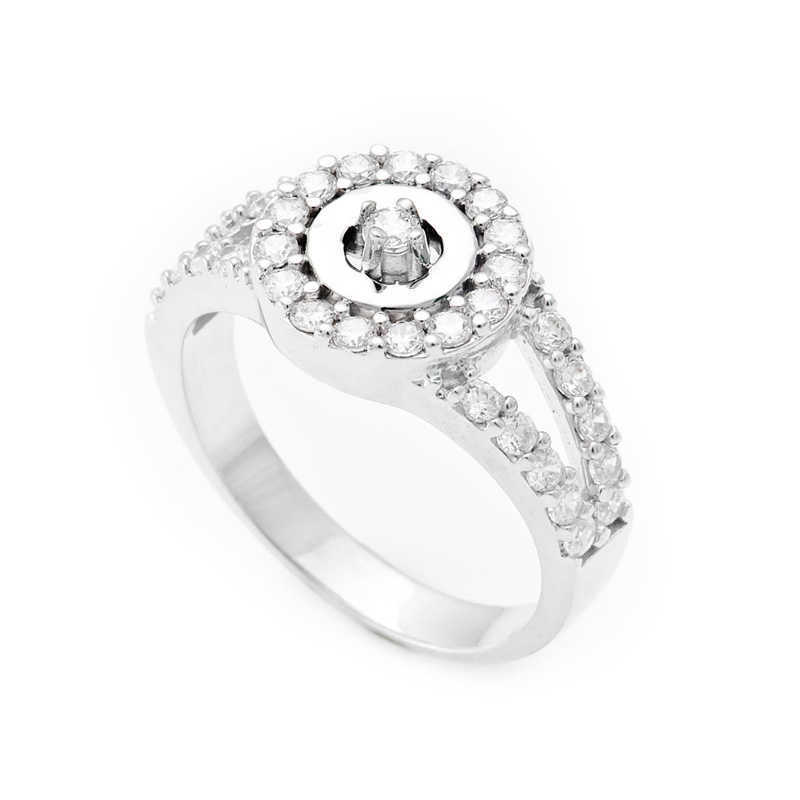 Silver Single Stone Women’s Ring