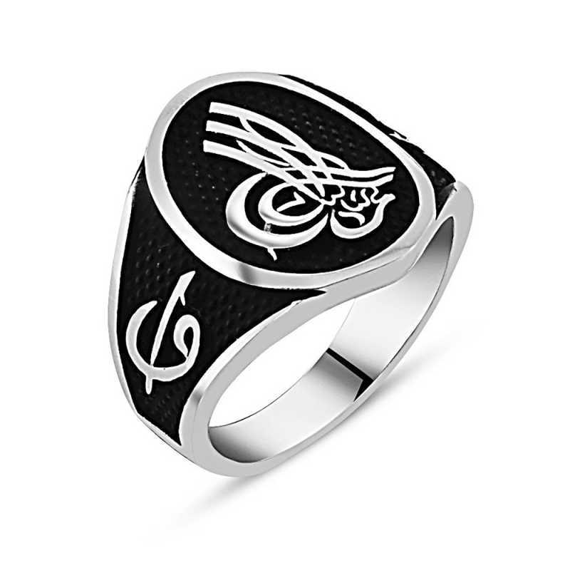 Silver Ottoman Tughra Men’s Ring