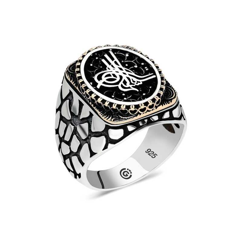 Silver Tughra Oval Men’s Ring