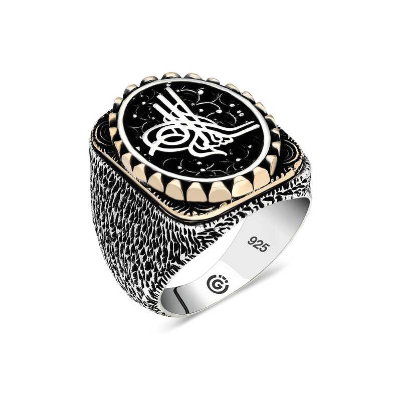 Silver Tughra Oval Men’s Ring