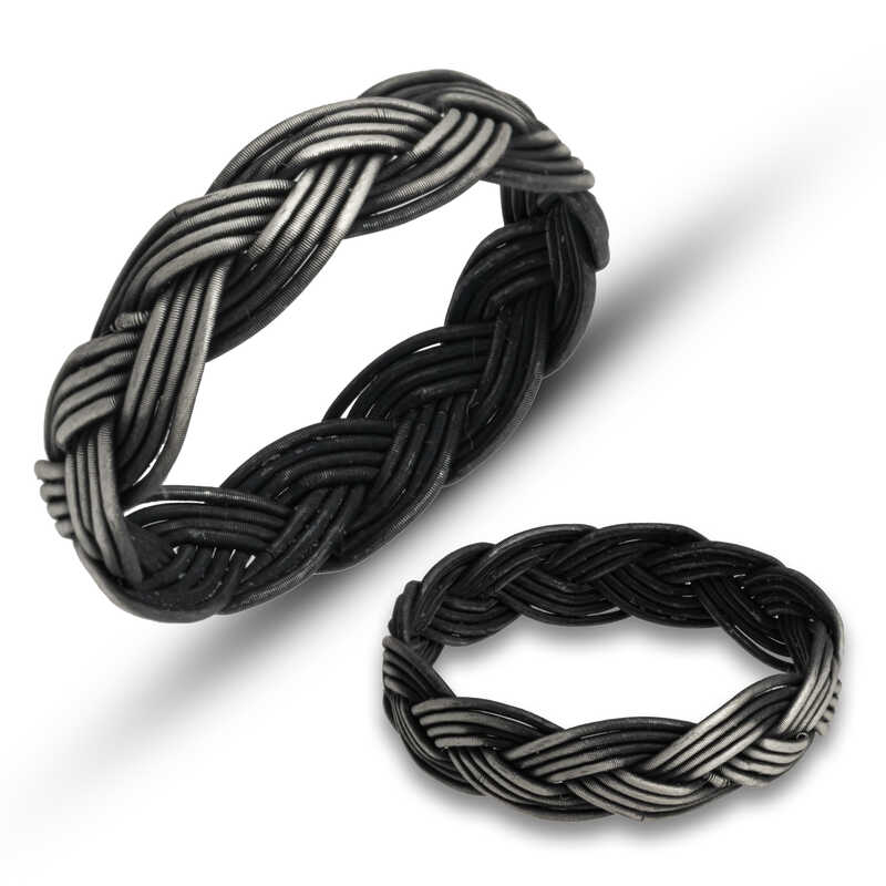 Silver Kazaziye Knit Ring