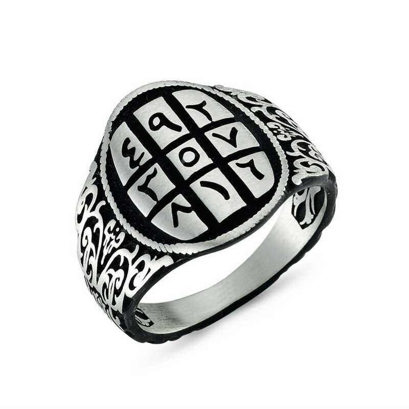 Silver Ebced Men’s Ring