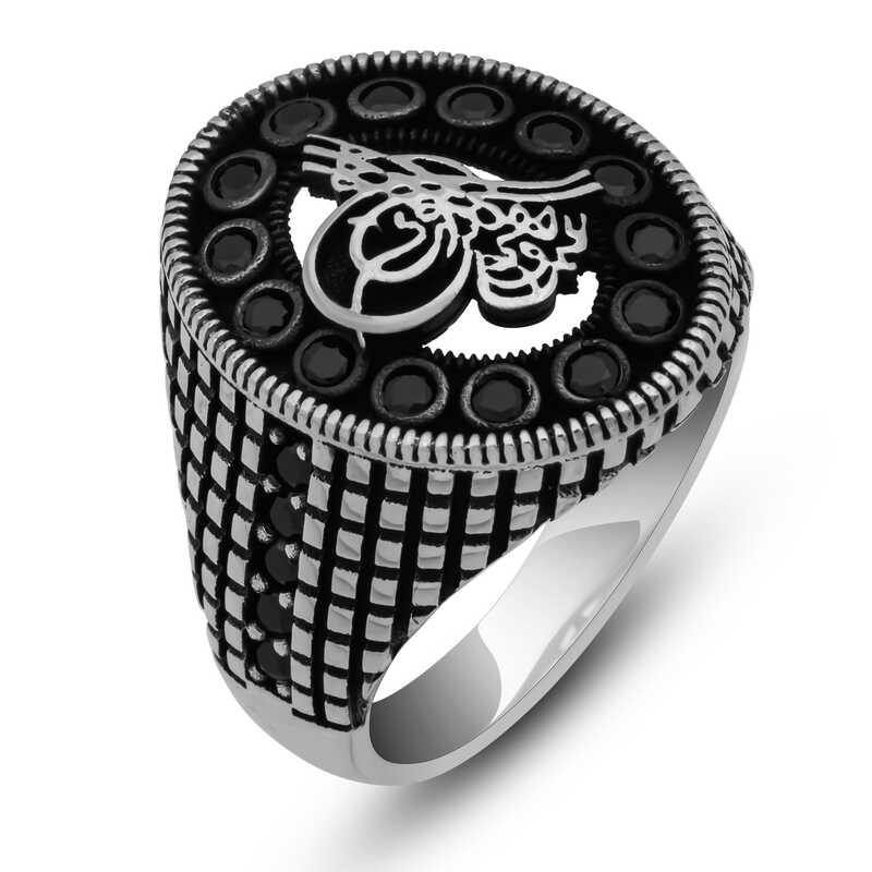 Silver Ottoman Tughra Men’s Ring