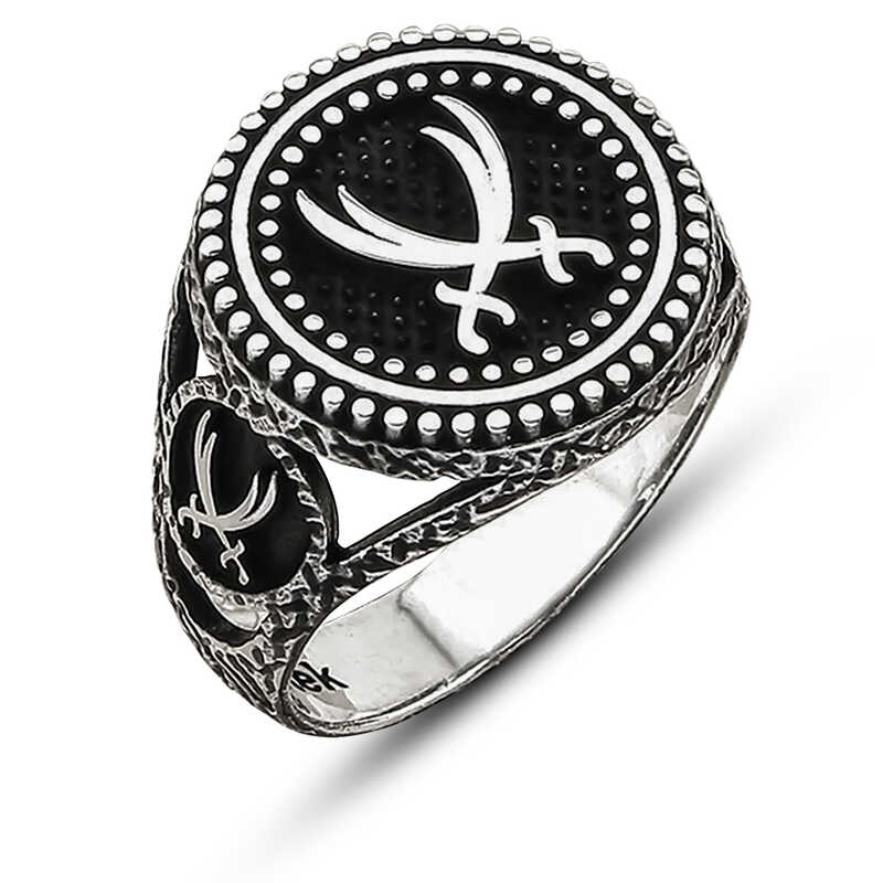 ​Silver Zülfikar Sword Motif Men's Ring