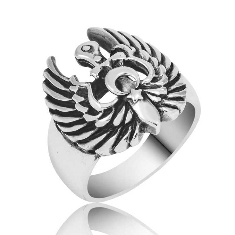 Silver Eagle Wing Men’s Ring