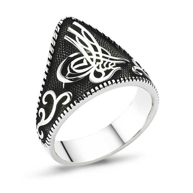 Silver Tughra Archer Men’s Ring