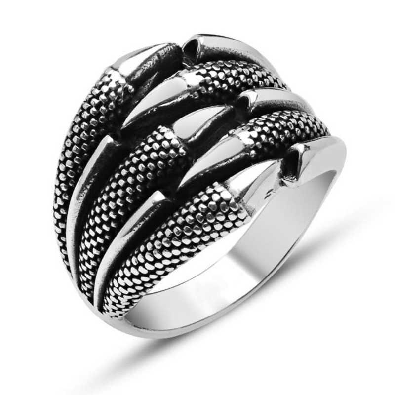 Silver Eagle Claw Men’s Ring