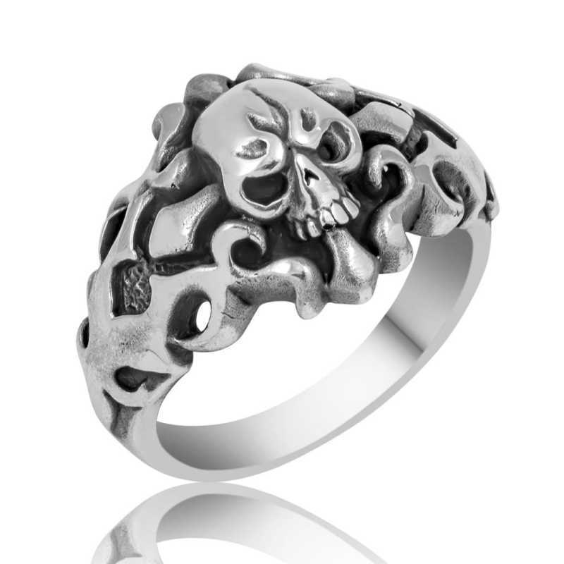 Silver Skull Men’s Ring