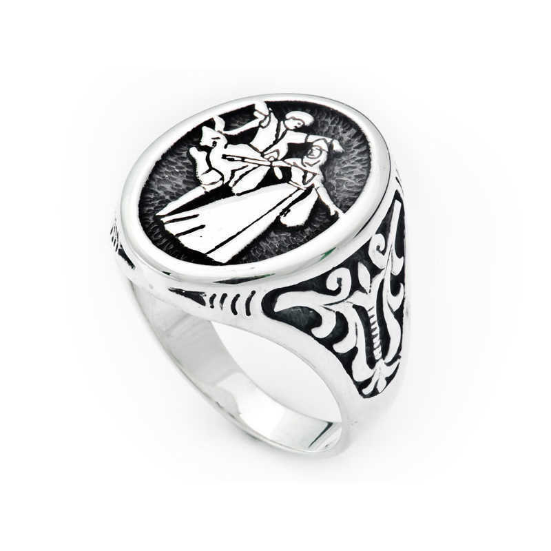 Silver Circassian Men’s Ring