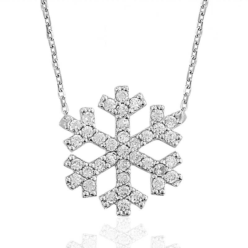 Silver Snowflake Women’s Necklace