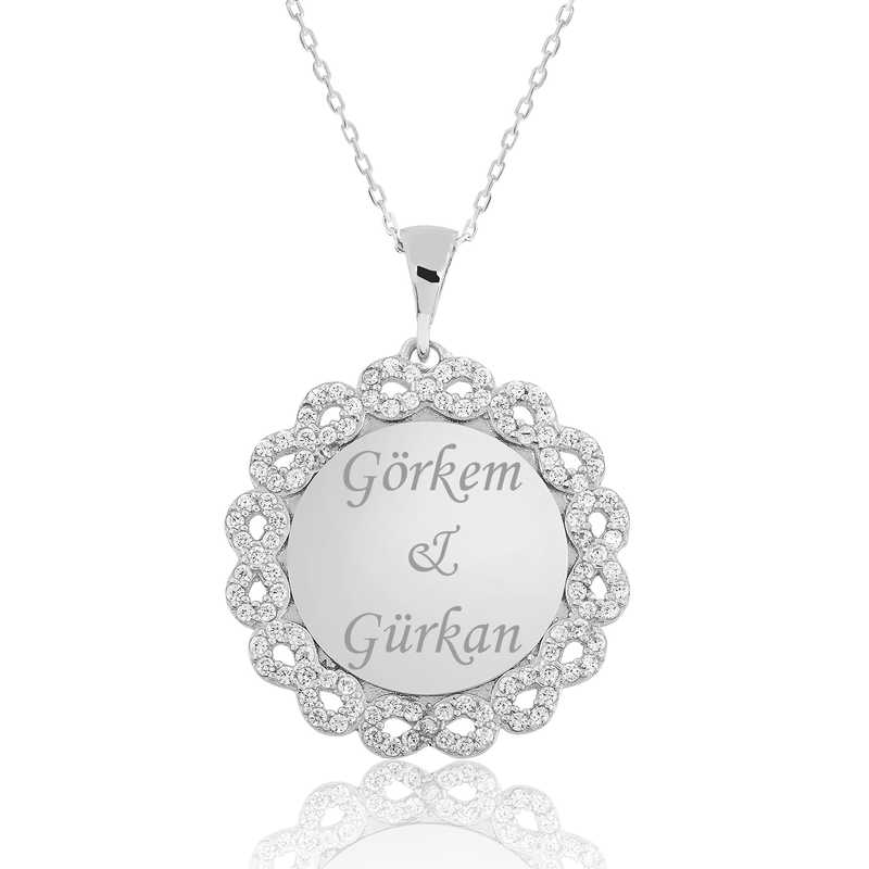 Silver Personalized Infinity Name Necklace