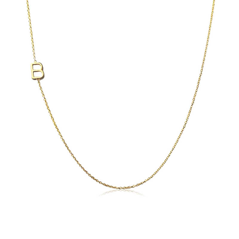 Silver Letter Women’s Necklace