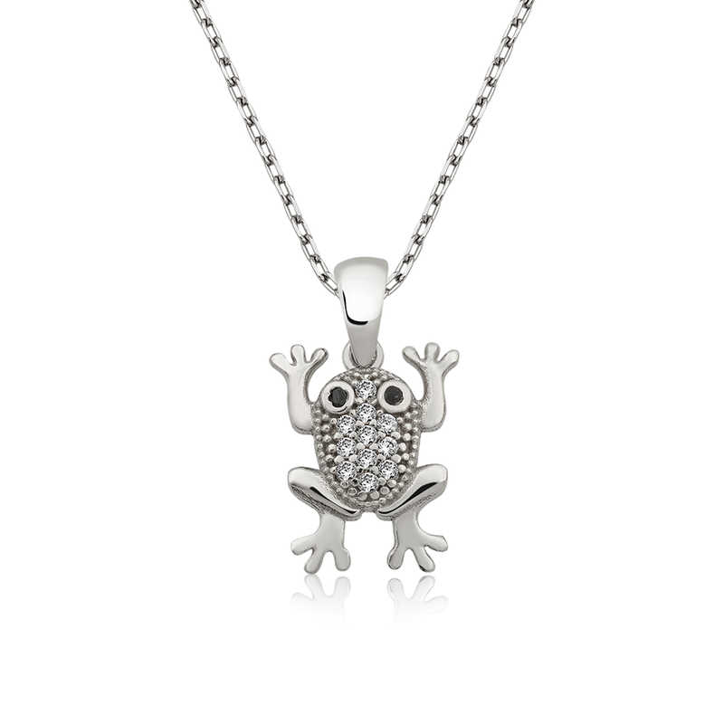 Silver Frog Women’s Necklace