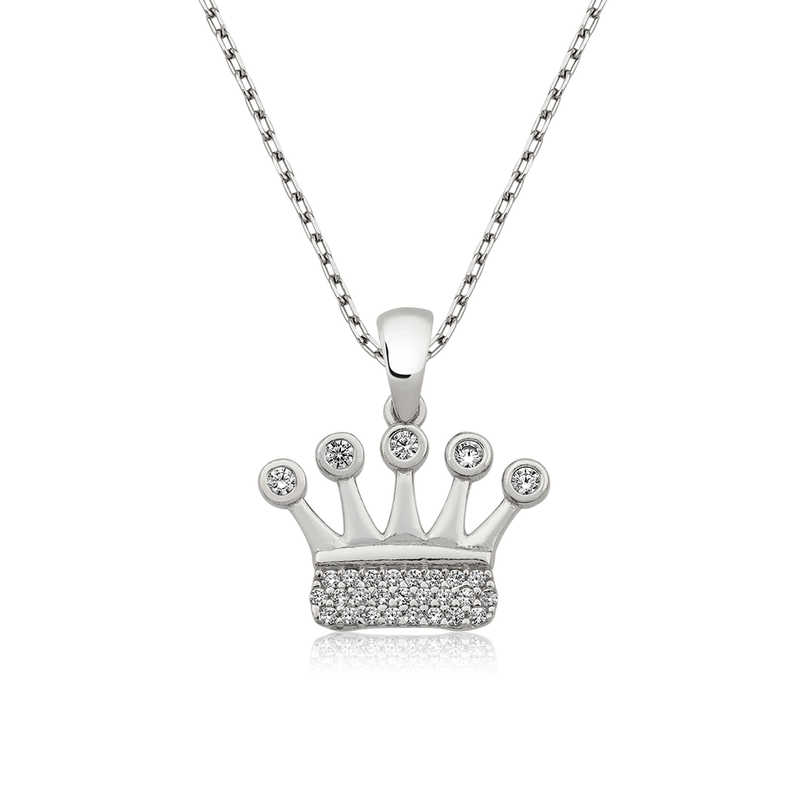 Silver Crown Women’s Necklace