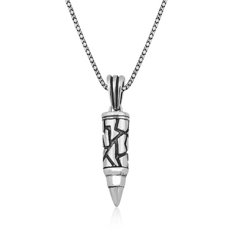 Silver Bullet Men’s Necklace