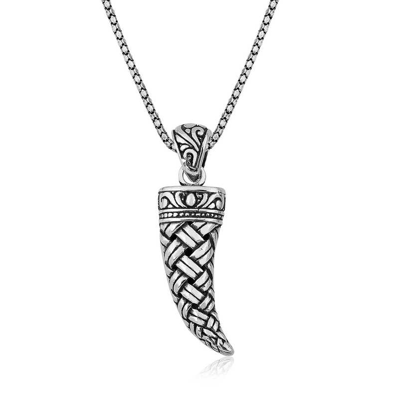 Silver Ivory Men’s Necklace