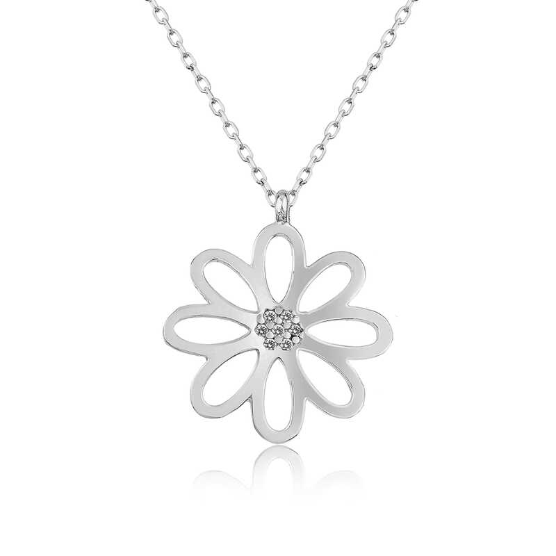 Silver Flower Women’s Necklace