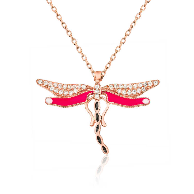 Silver Dragonfly Women’s Necklace