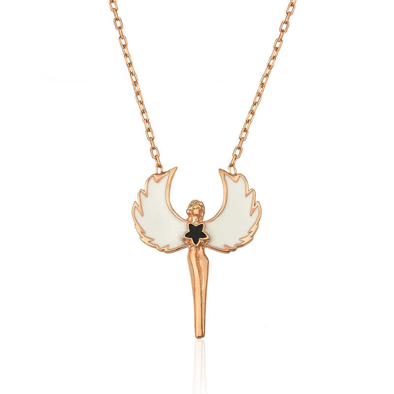 Silver Rose Nymph Necklace