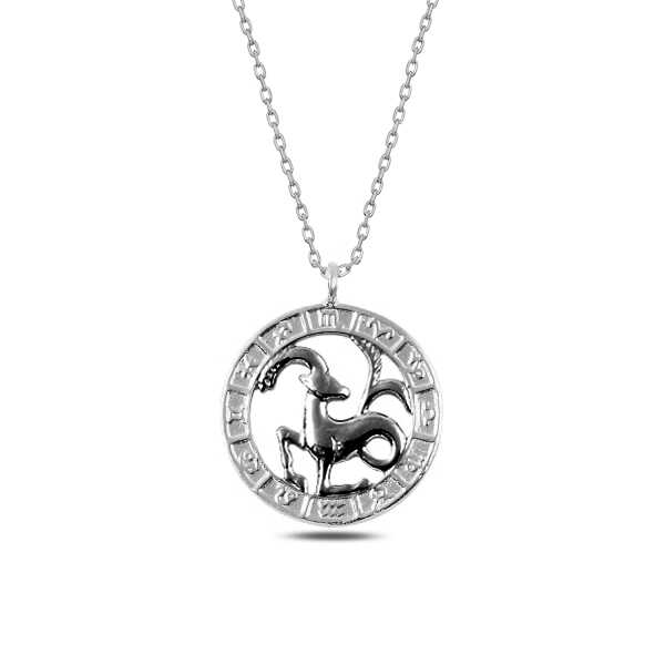 Silver Capricorn Necklace