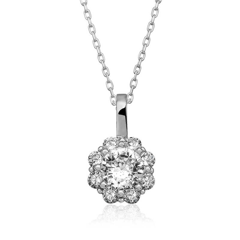 Silver Flower Necklace