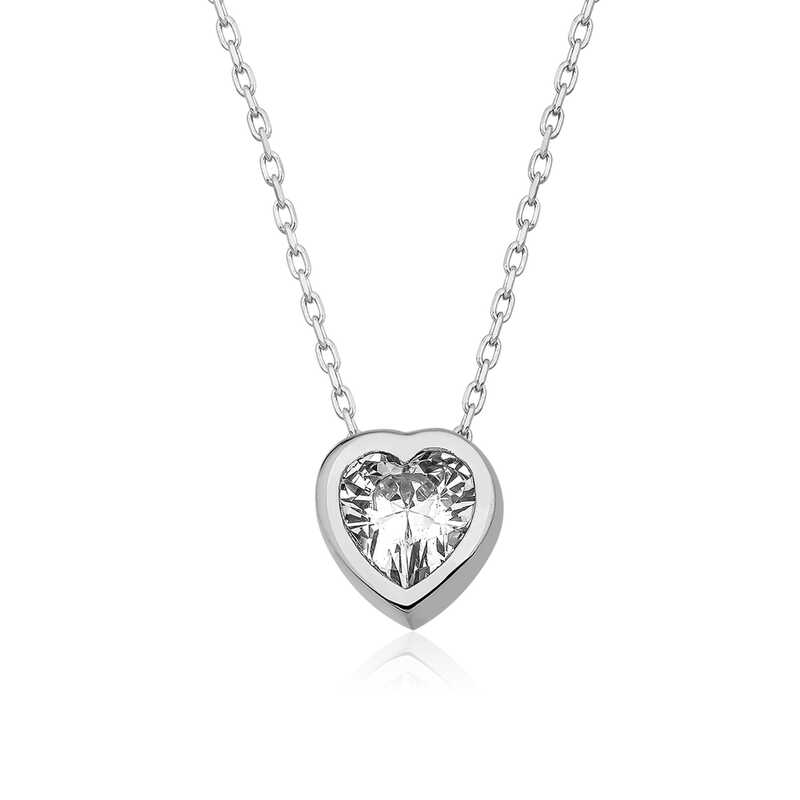 Silver Heart Women’s Necklace