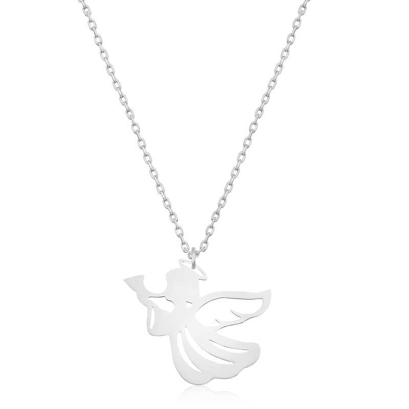 Silver Winged Angel Women’s Necklace