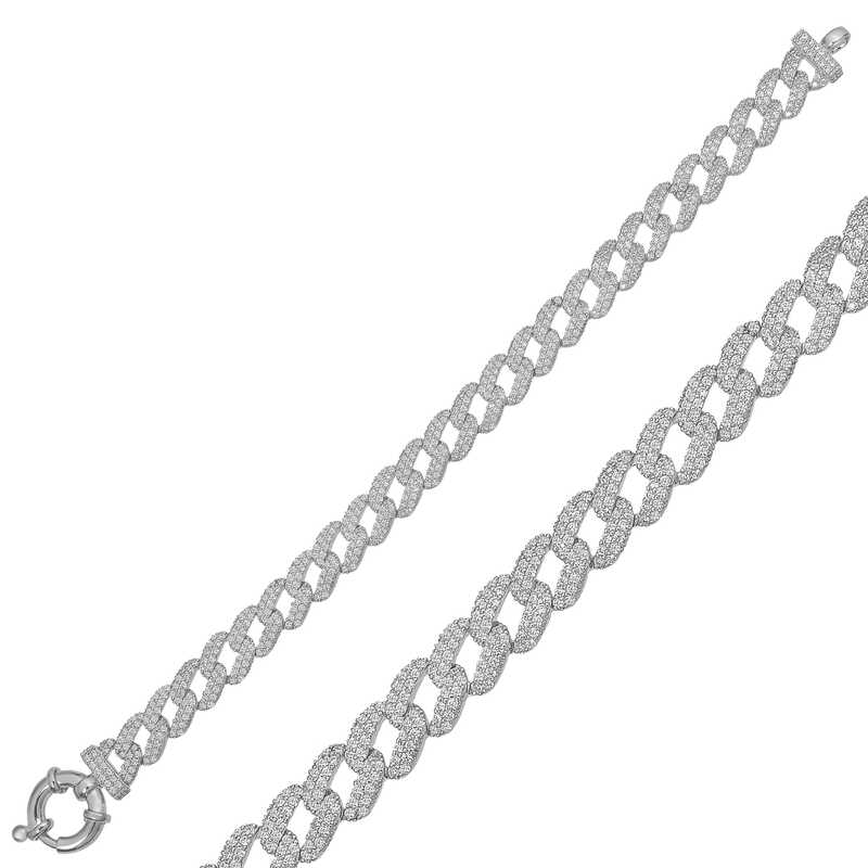 Gurmet Women’s Bracelet with Silver Stones