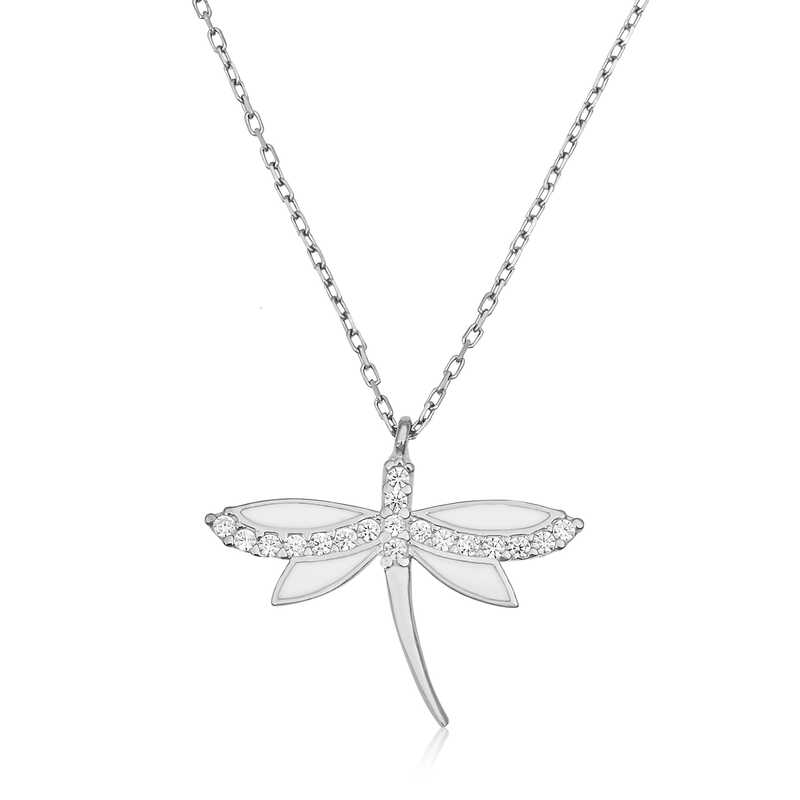 Silver Dragonfly Women’s Necklace